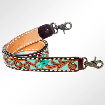 American Darling ADSTF145 Hand Tooled Genuine Leather Crossbody Handle Strap For Bags